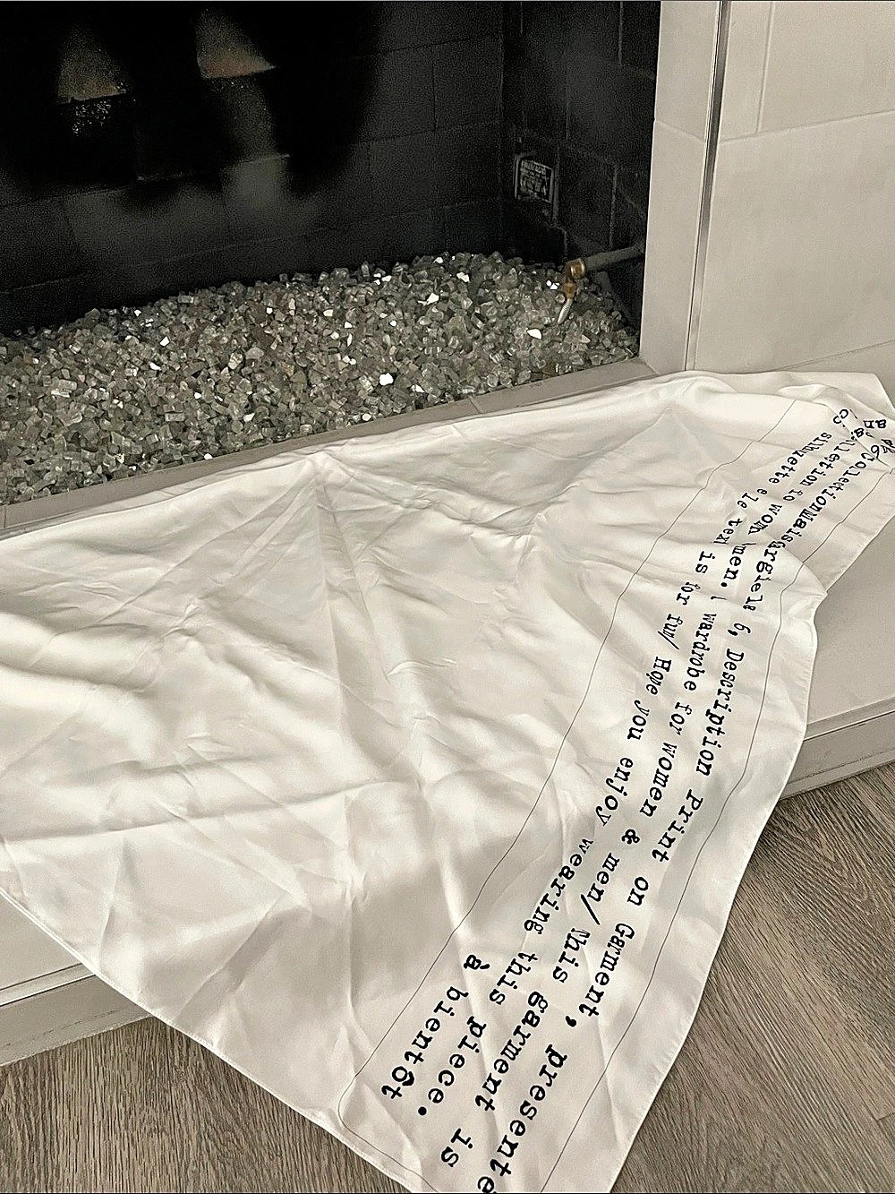 Maison Margiela Printed White & Black scarf / wrap NWT